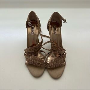 Carlos by Carlos Santana Feather Strappy Heels